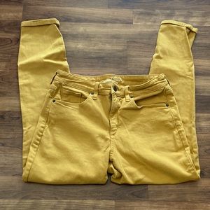 Size 8 Regular Mustard High Rise Skinny  jeans